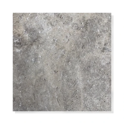 Trawertyn Ash Argent Antykowany Bębnowany 40,6x61x3 cm