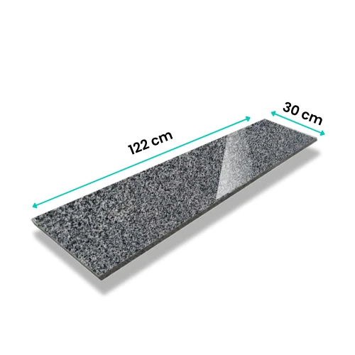 Parapet granitowy grafitowy polerowana G654 NEW 122x30x2 cm
