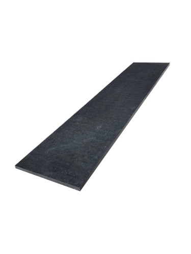 Stopnica granitowa płomieniowana G690 Bazalt Black 135x33x2 cm