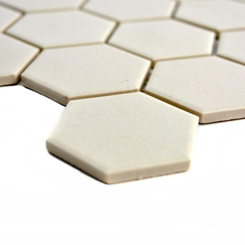Mozaika gresowa Beżowa Hexagon Matowa 32,5x28,1x0,5 cm