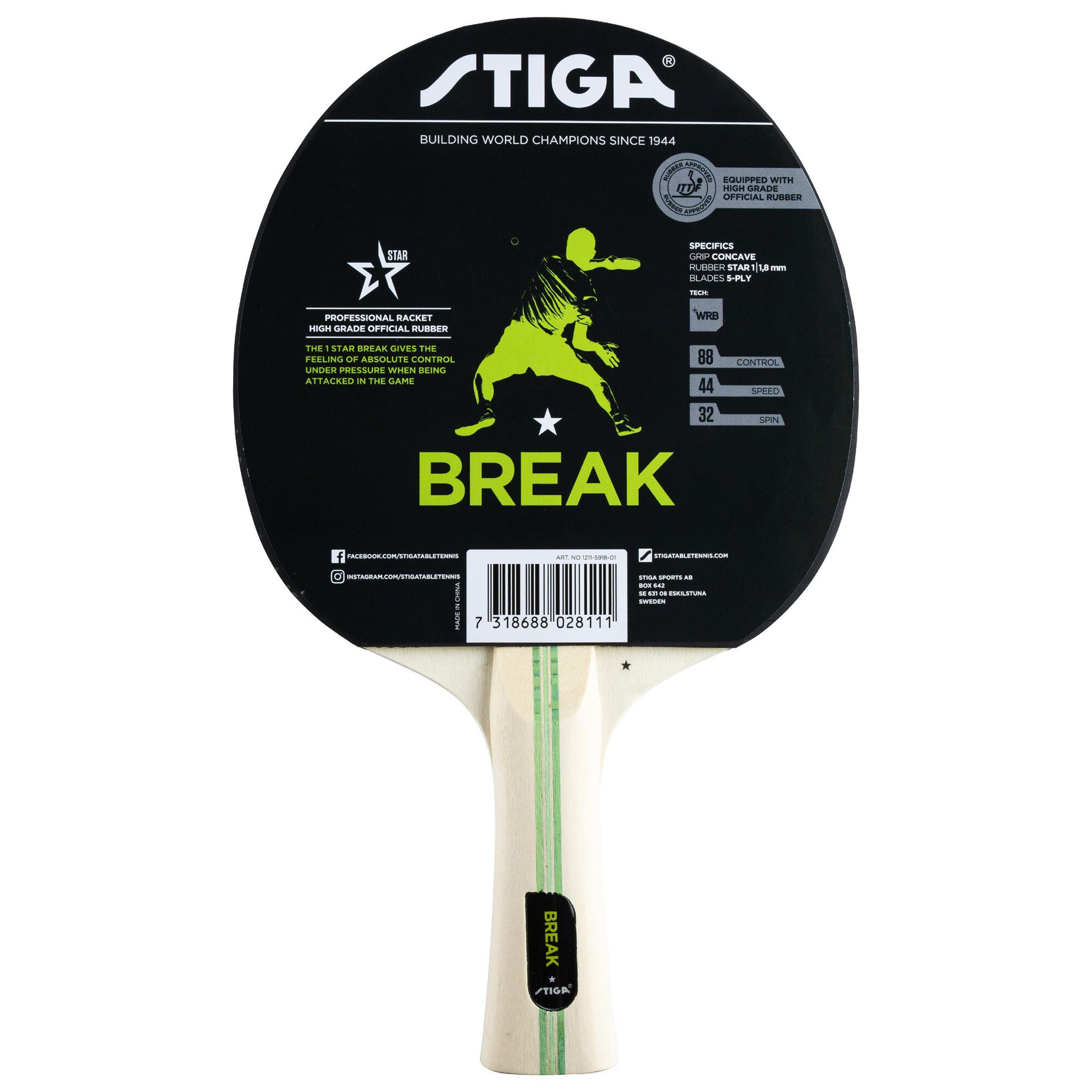 Rakietka do tenisa stołowego Stiga  Break