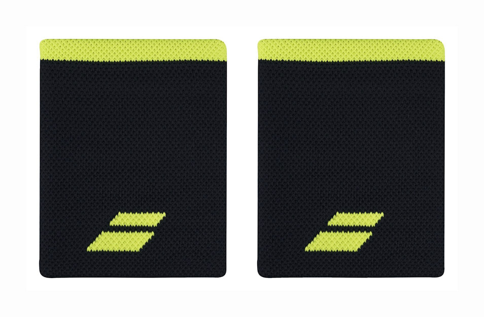 Frotka Babolat  Logo Jumbo Wristband Black/Aero