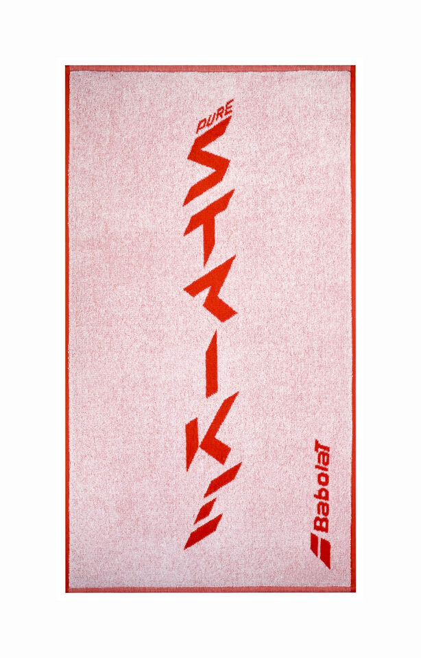 Ręcznik Babolat  Medium Towel White/Strike Red