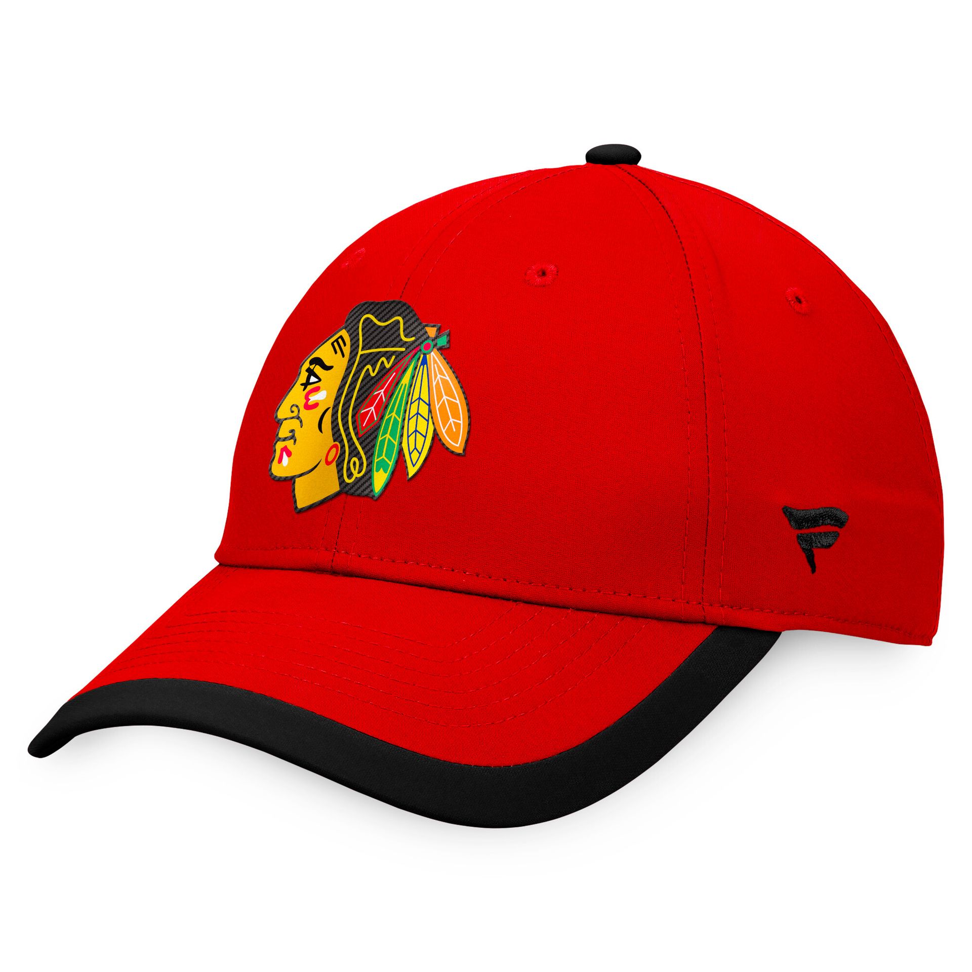 Męska czapka z daszkiem Fanatics Defender Structured Defender Structured Adjustable Chicago Blackhawks