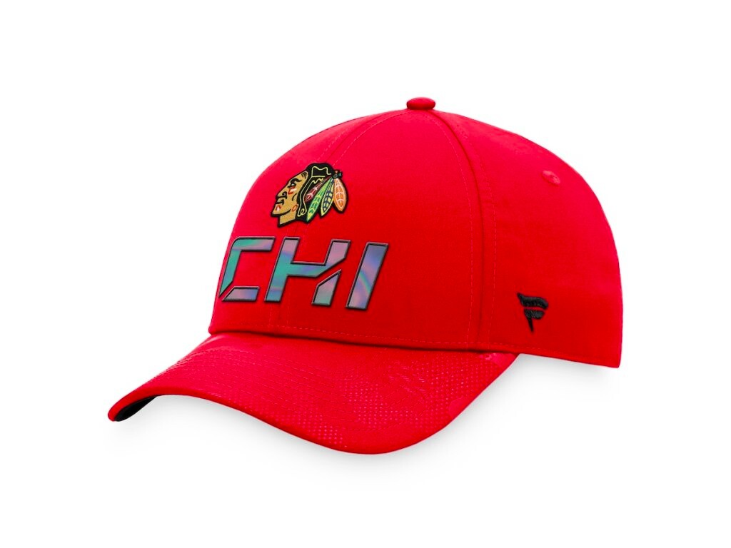 Męska czapka z daszkiem Fanatics  Authentic Pro Locker Room Structured Adjustable Cap NHL Chicago Blackhawks