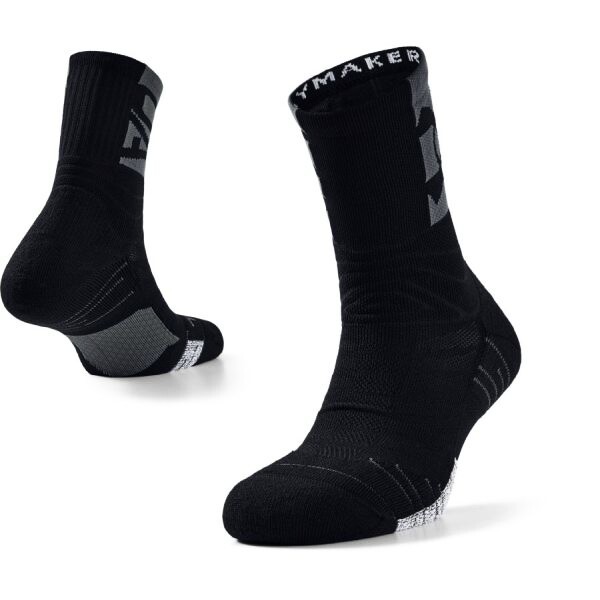 Skarpetki Under Armour  Playmaker Mid-Crew black  L