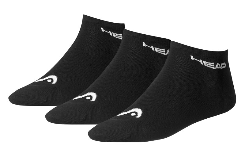 Skarpetki Head  Tennis Sneaker Black (3 Pack)  EUR 35-38