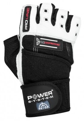 Rękawice fitness Power System  Fitness Rukavice No Compromise Černé S