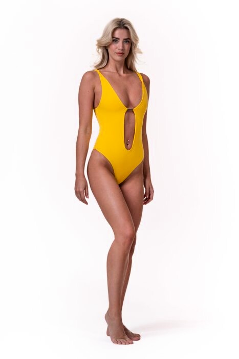 Strój kąpielowy Nebbia  One-colour monokini 560 yellow M