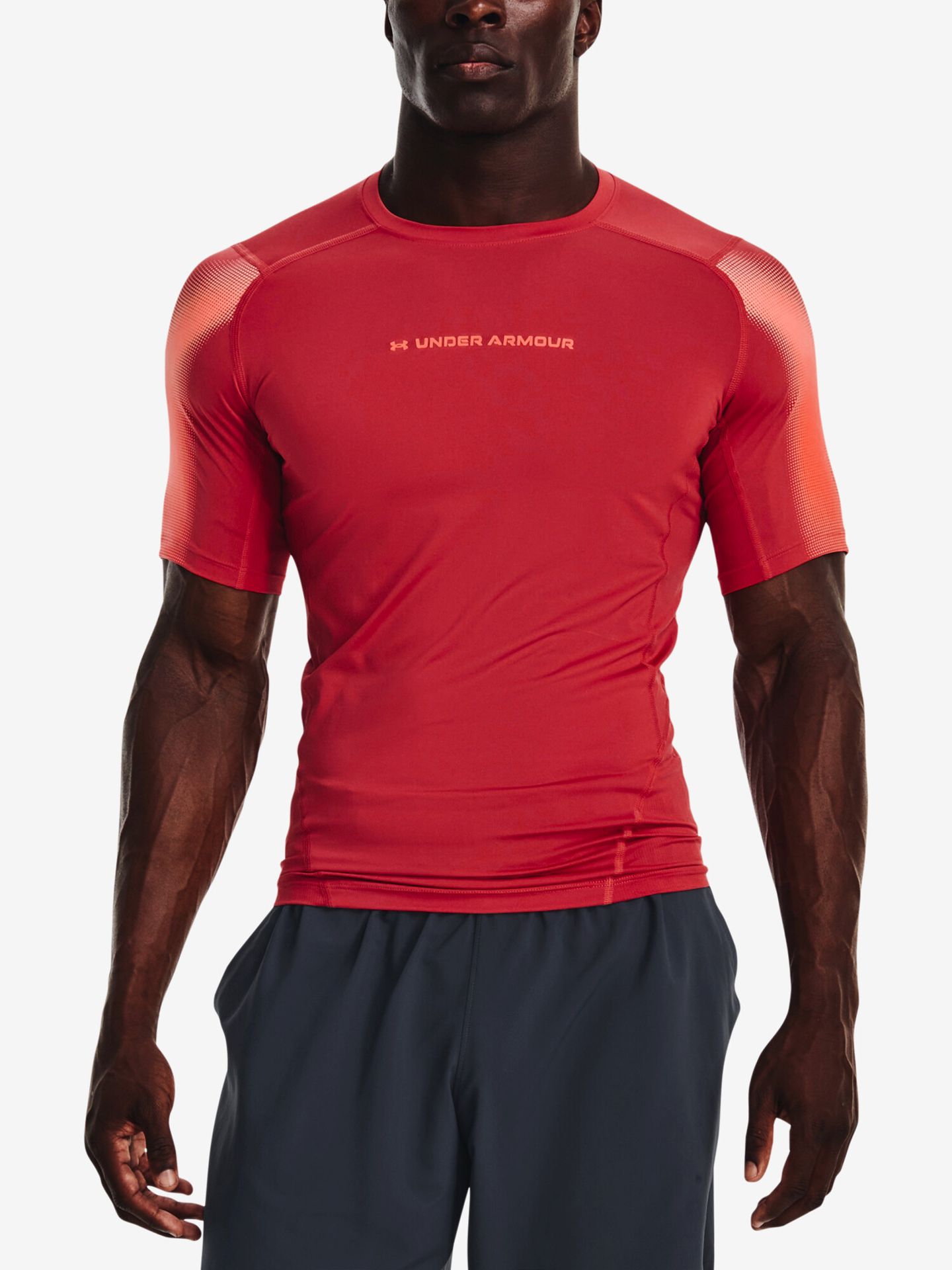 Koszulka męska Under Armour HeatGear Novelty SS-RED XXL