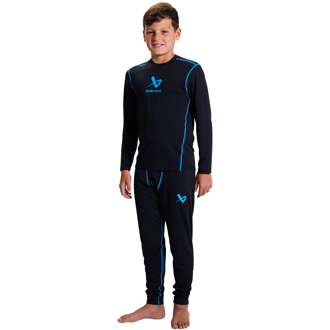 Koszulka męska Bauer  BASICS BL LS TOP Youth L