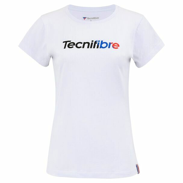 Koszulka damska Tecnifibre  Club Cotton Tee White S