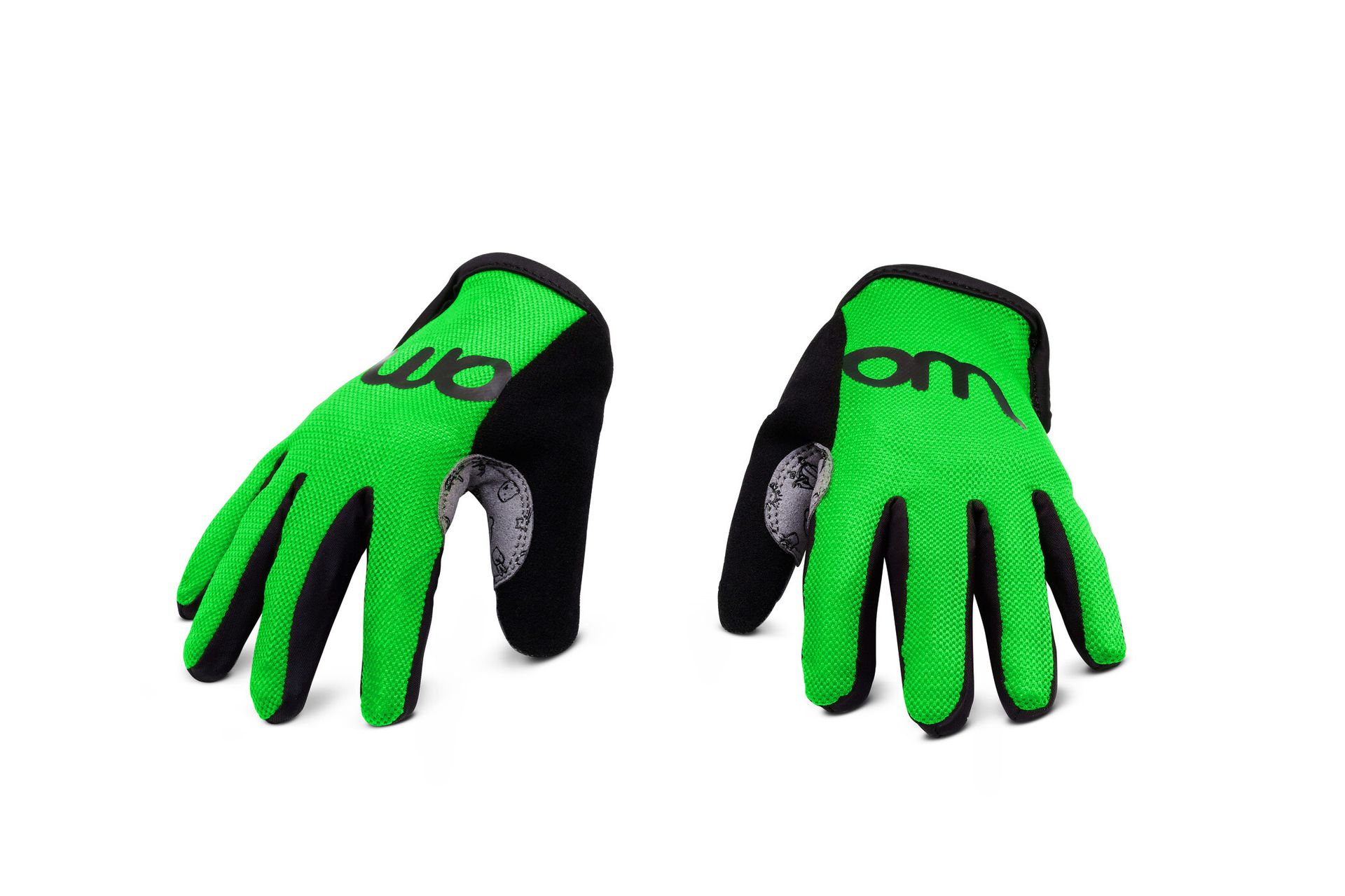 Dziecięce rękawice rowerowe Woom 6 Zielona