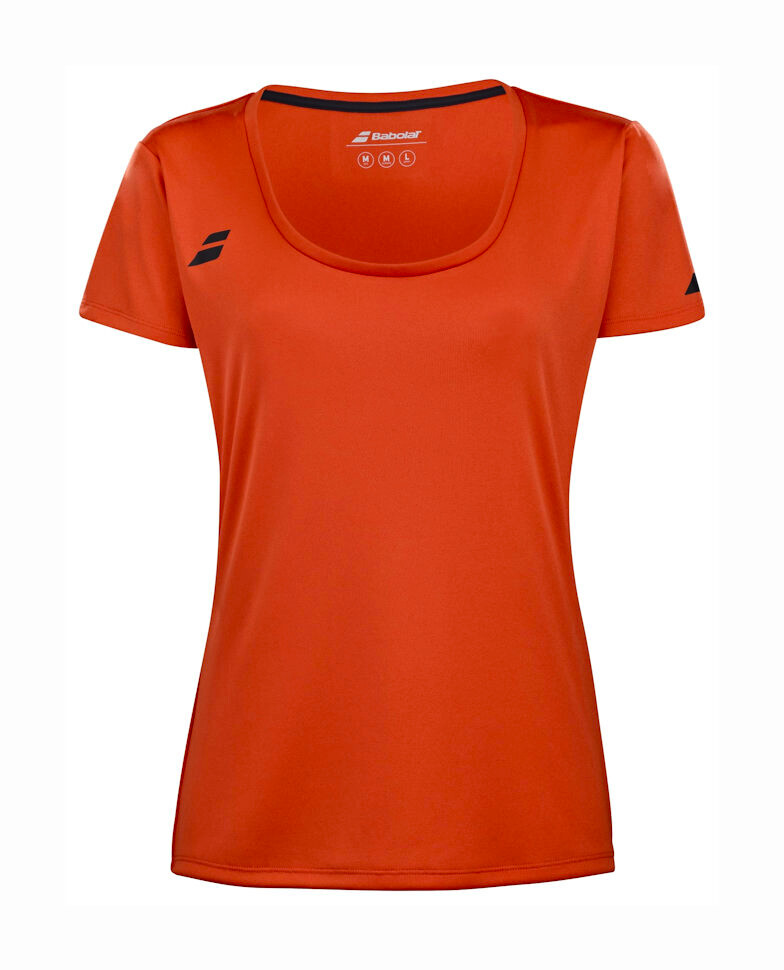 Koszulka dziewczęca Babolat Play Cap Sleeve Top Girl Fiesta Red 8 - 10 lat