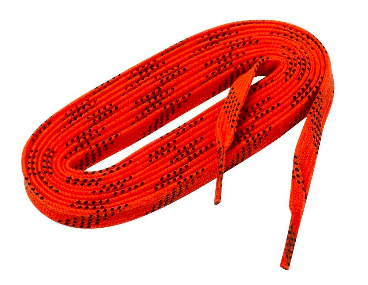 Woskowane sznurowadła hokejowe WinnWell  Orange  274 cm