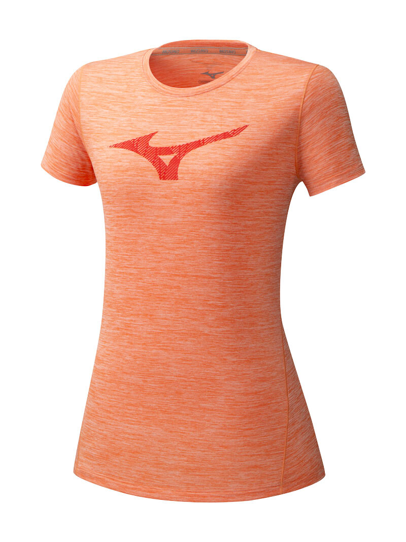 Koszulka damska Mizuno  Core RB Graphic Tee orange S