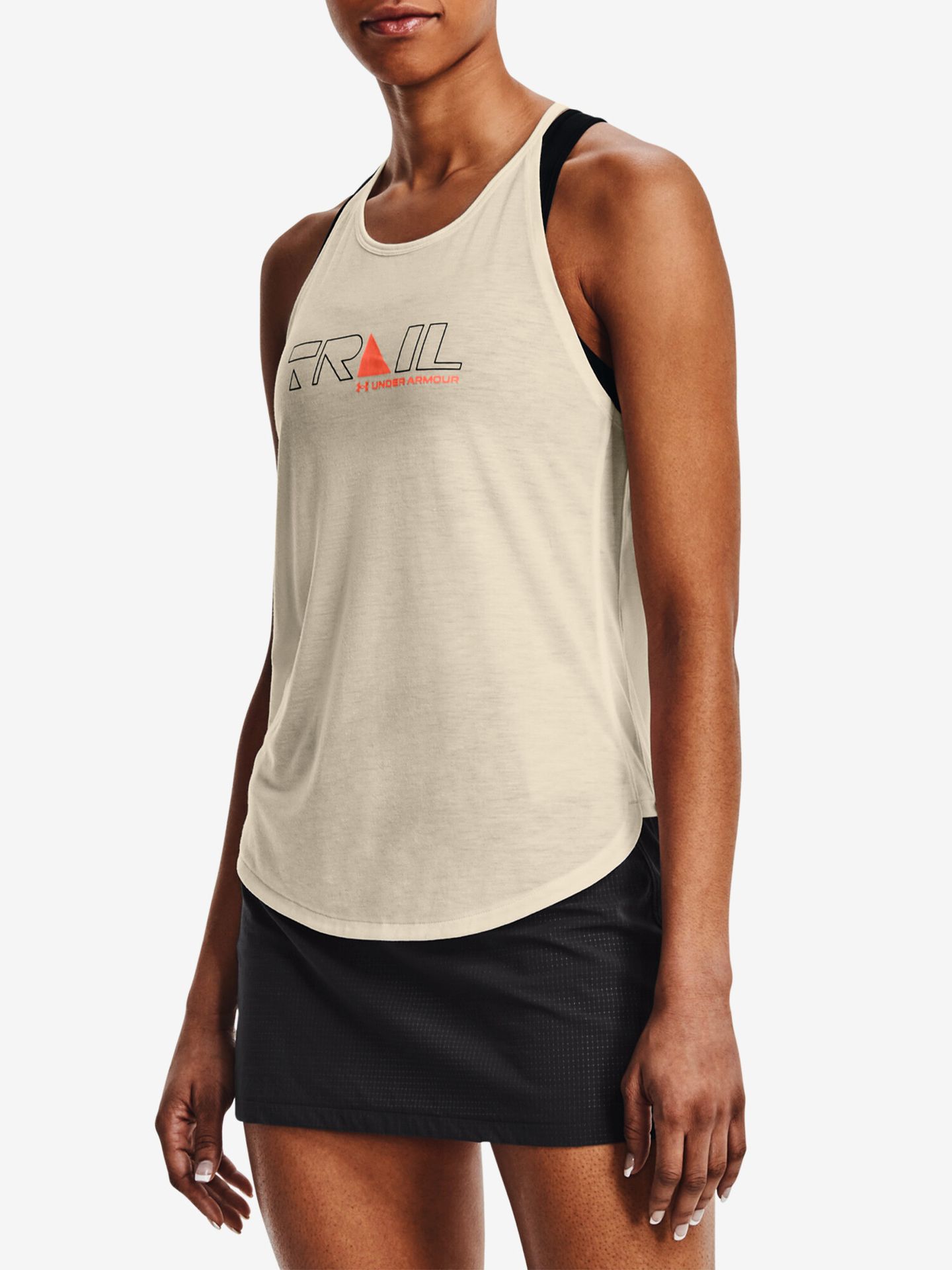 Damski podkoszulek Under Armour  Run Trail Tank-BRN M