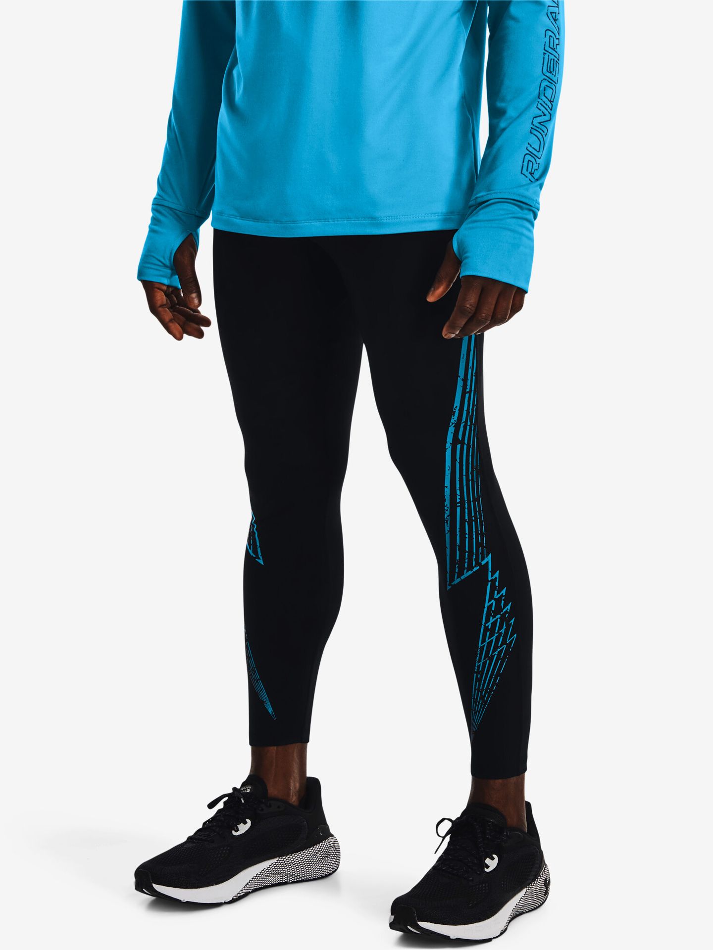 Legginsy męskie Under Armour  FLY FAST 3.0 COLD TIGHT-BLK M