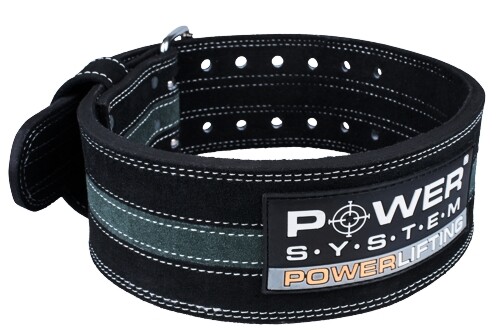 Pas fitness Power System  Opasek Powerlifting Šedý M