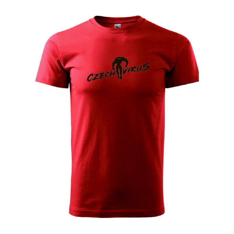 Koszulka męska Czech Virus  Triko Basic Pánské červené S