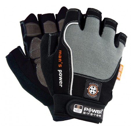 Rękawice fitness Power System  Fitness Rukavice Mans Power Šedé XS