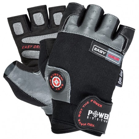 Rękawice fitness Power System  Fitness Rukavice Easy Grip Černošedé XS