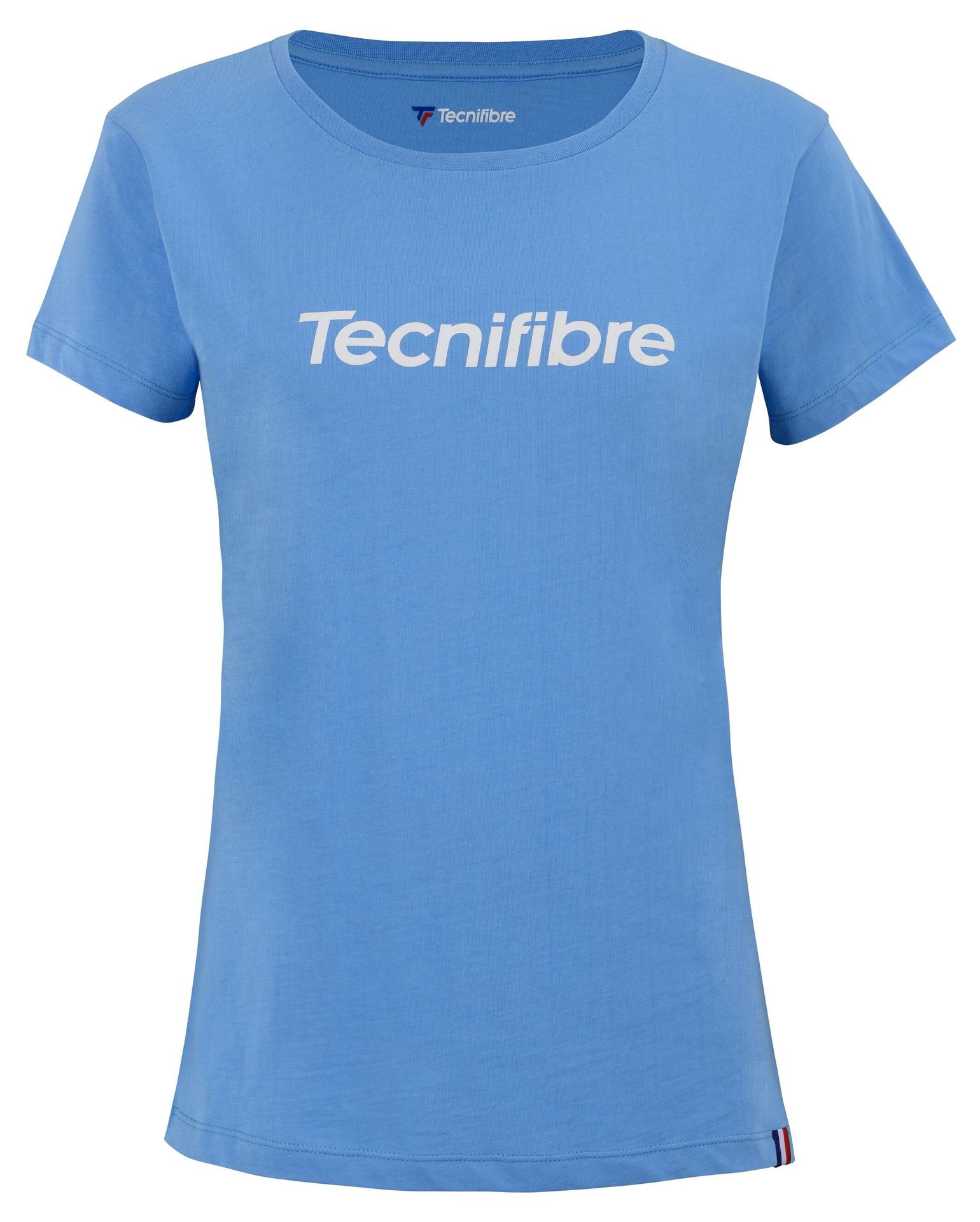 Koszulka damska Tecnifibre  Club Cotton Tee Azur S