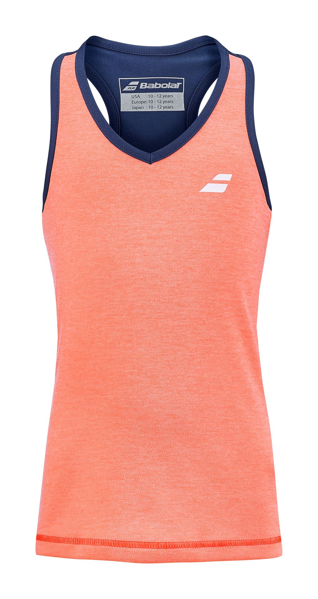Dziewczęca koszulka Babolat  Play Tank Top Fluo Strike 12 - 14 lat