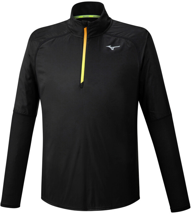 Bluza męska Mizuno  Dryaeroflow LS HZ black S