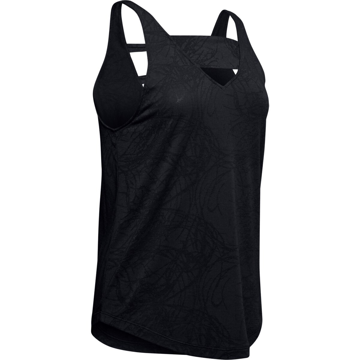 Damski podkoszulek Under Armour  Perpetual Tank Jacquart-BLK M