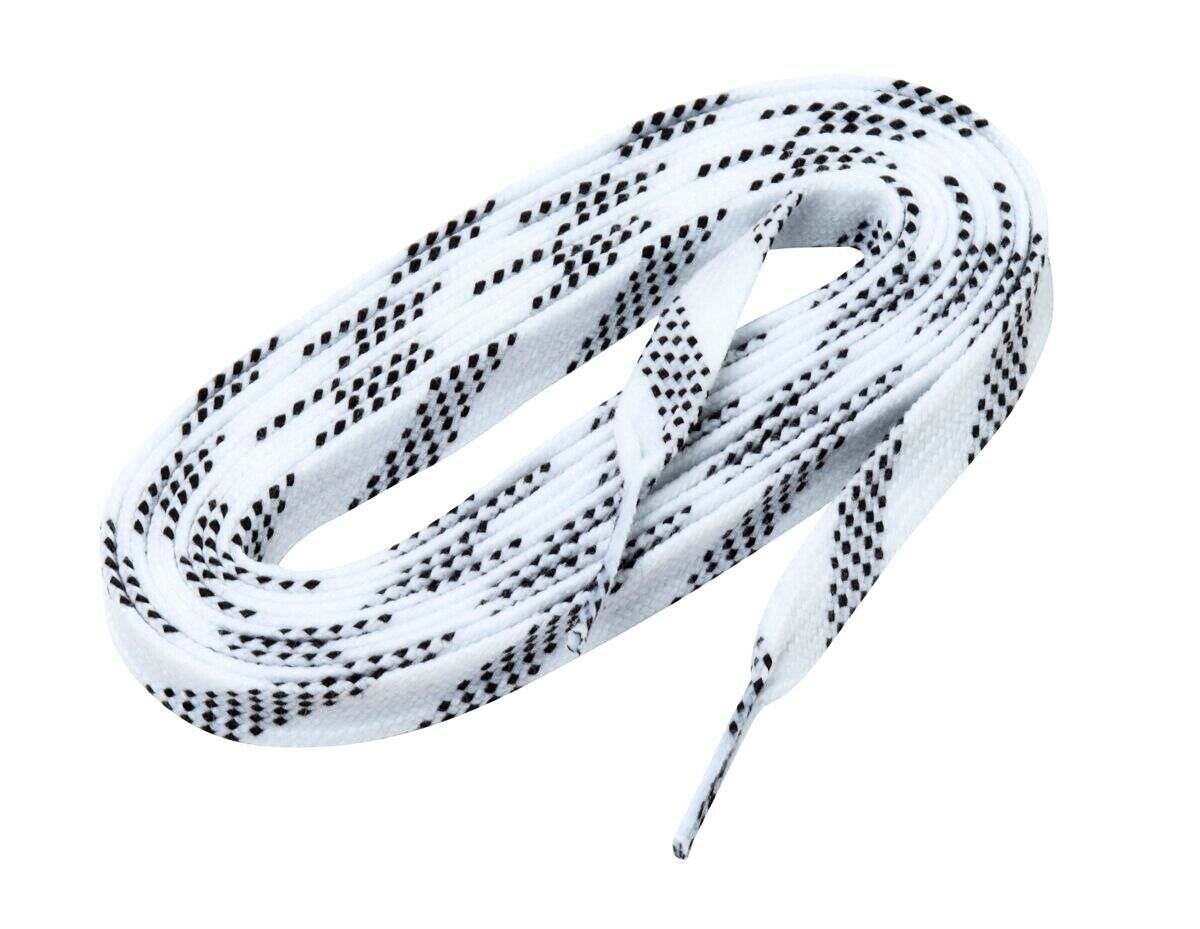Woskowane sznurowadła hokejowe WinnWell  White  160 cm
