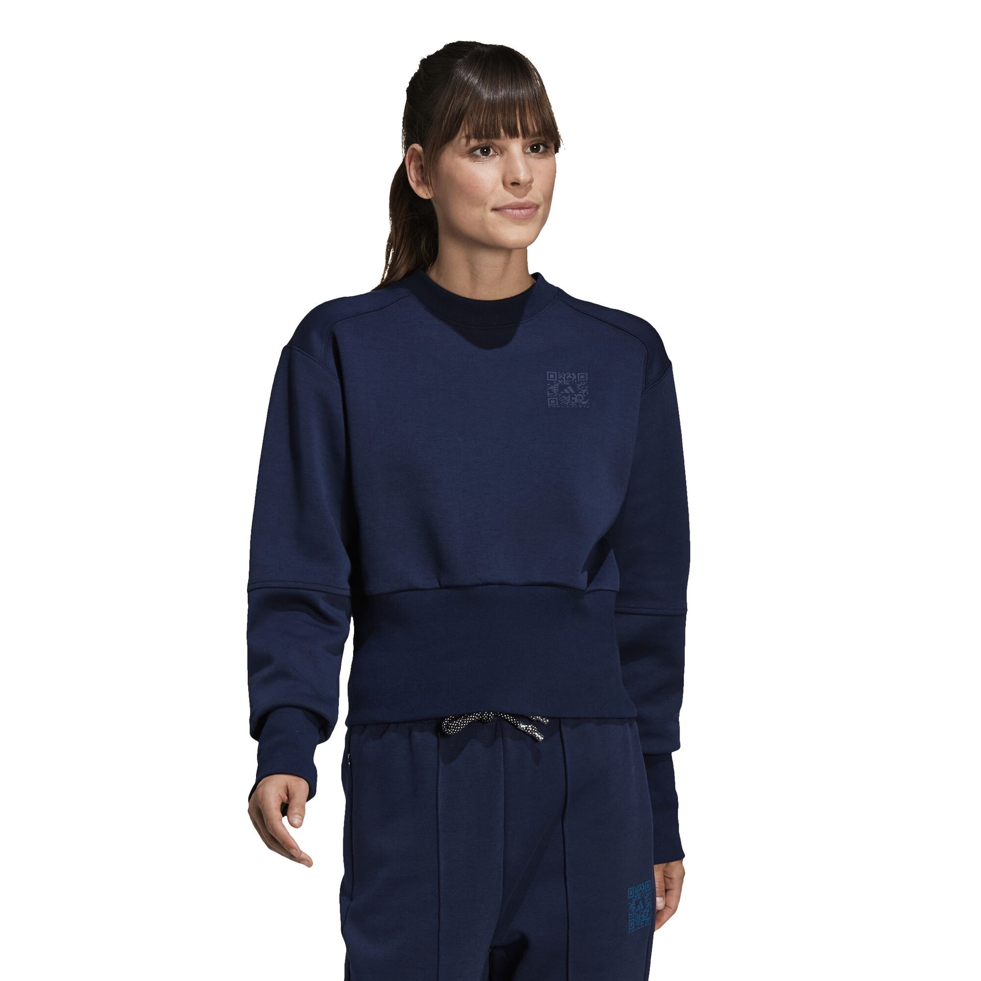 Bluza damska adidas  KK Sweat Crew Night Indigo L
