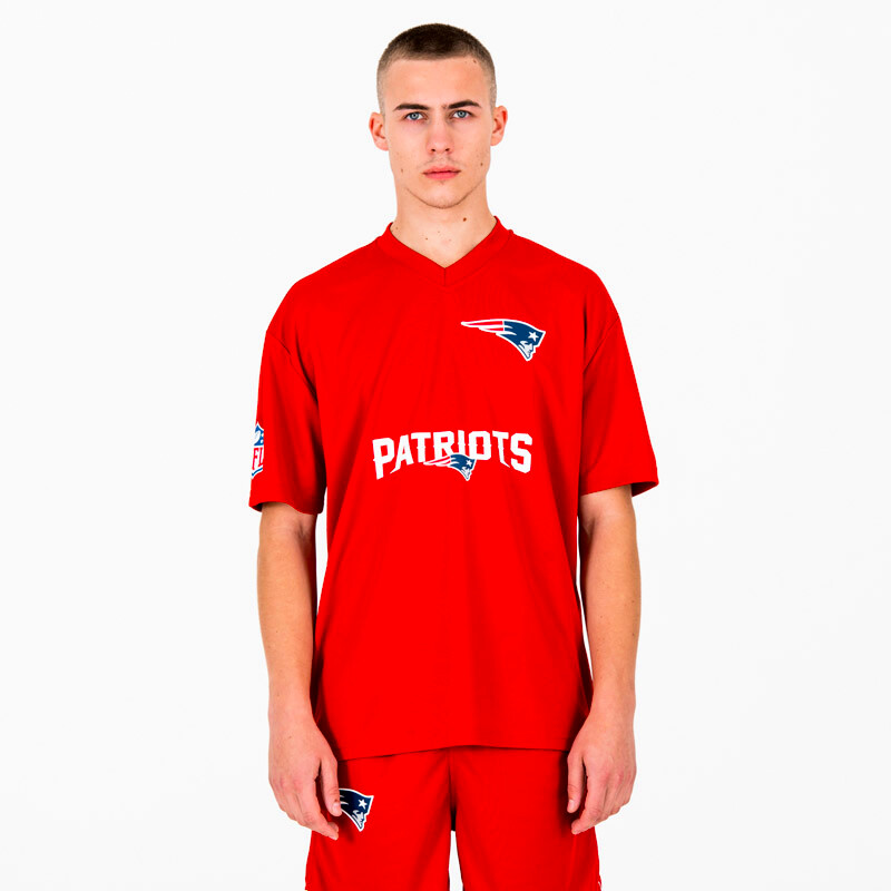 Koszulka męska New Era  Wordmark Oversized NFL New England Patriots M