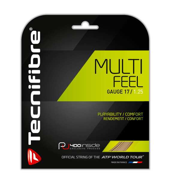 Naciąg tenisowy Tecnifibre  Multifeel Natural (12 m) 1,25 mm