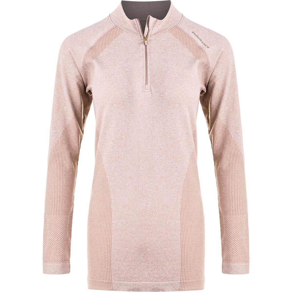 Bluza damska Endurance  Halen Seamless Midlayer Warm Taupe XXS/XS