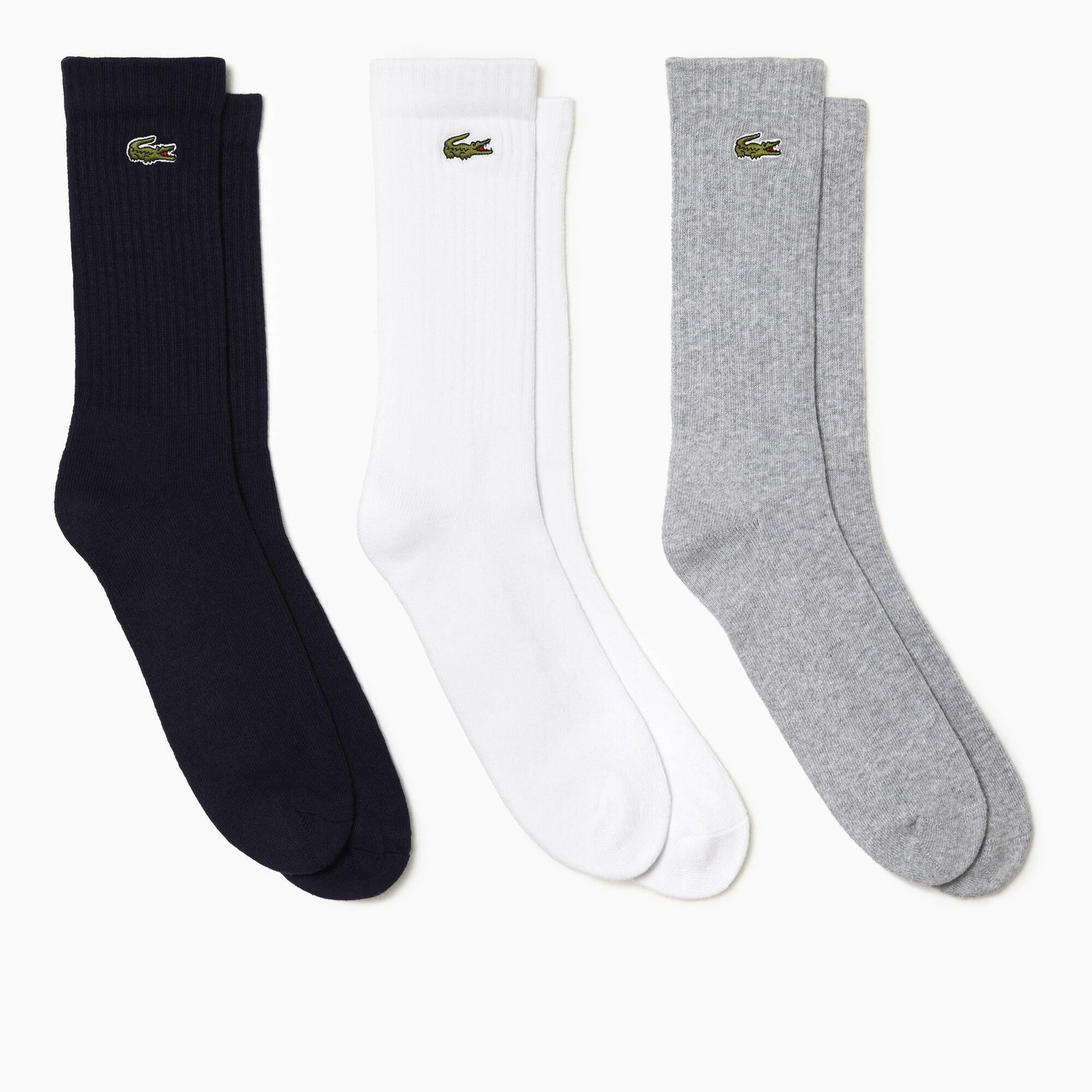 Skarpetki Lacoste  Core Performance Socks Silver/White/Black  EUR 43-46