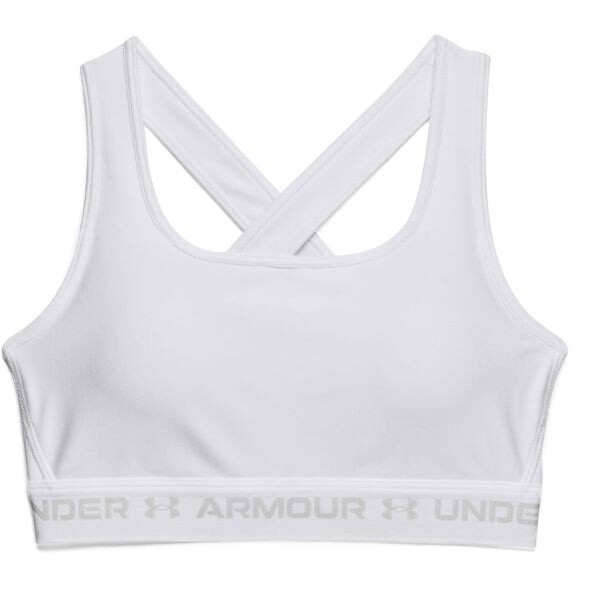 Biustonosz damski Under Armour  Crossback Mid Bra-WHT S