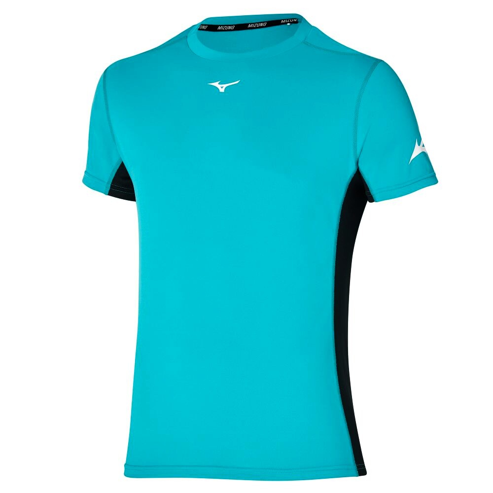 Koszulka męska Mizuno  Sun Protect Tee Algiers Blue S