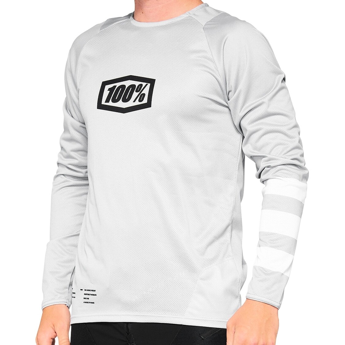 Dziecięca koszulka rowerowa 100% R-Core Youth Jersey Vapor/White S