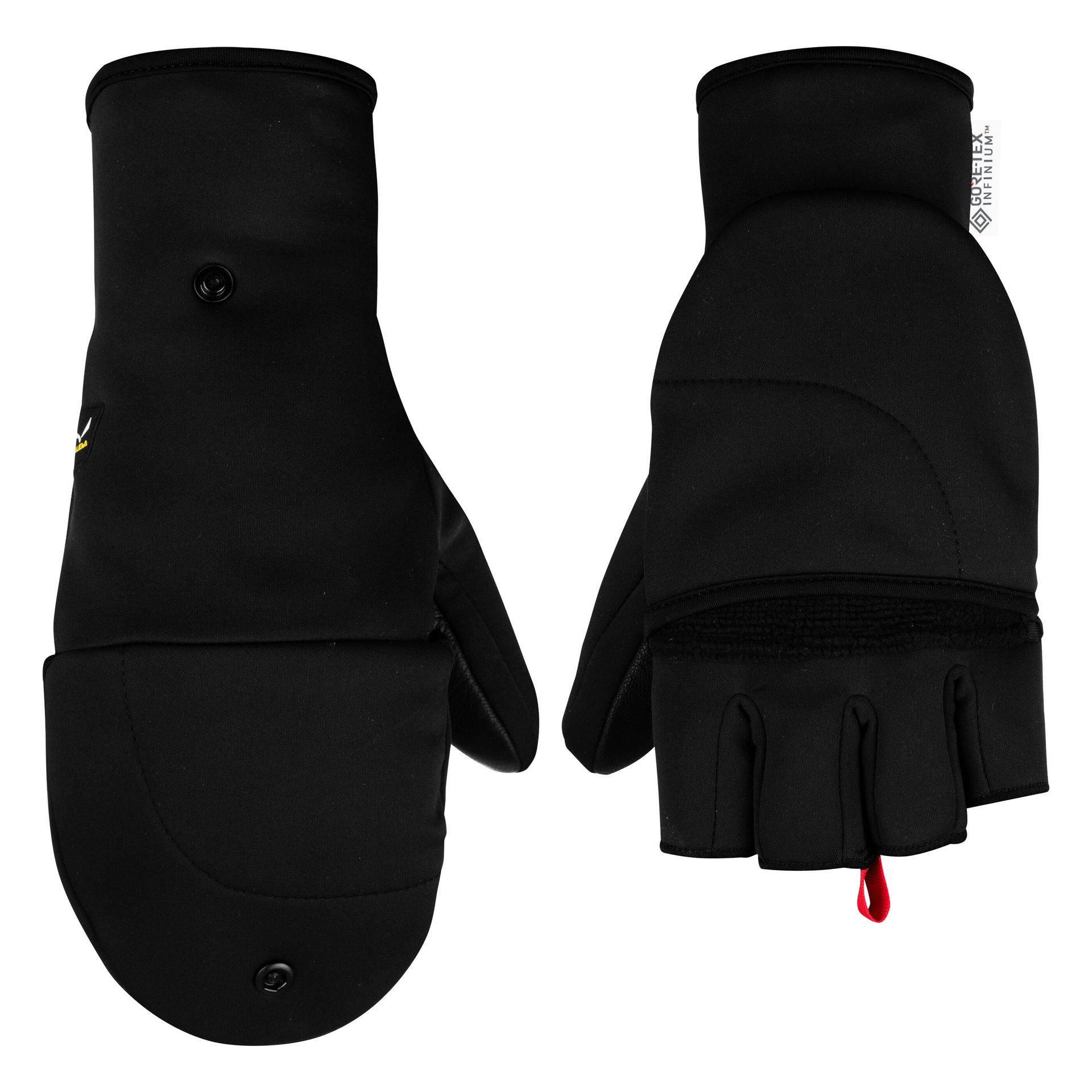 Rękawice Salewa SESVENNA FOLD BACK WS GLOVES XL, Czarny