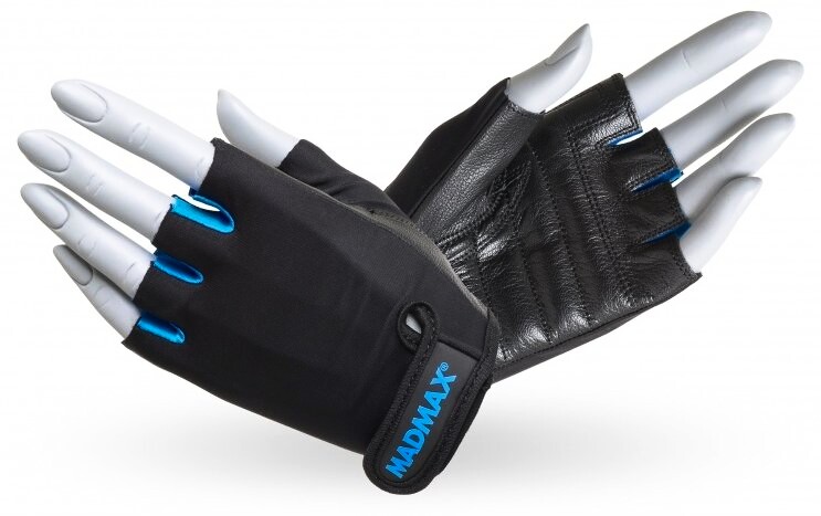 Damskie rękawiczki fitness MadMax  Rukavice Rainbow MFG251 modré L