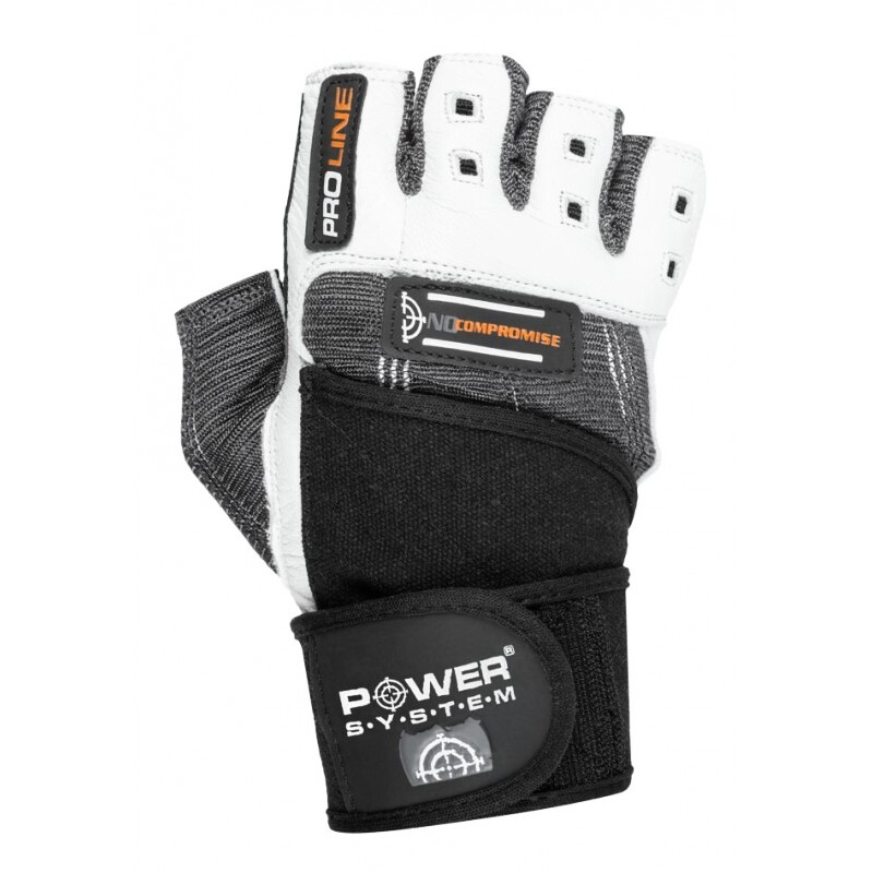Rękawice fitness Power System  Fitness Rukavice No Compromise Šedé L