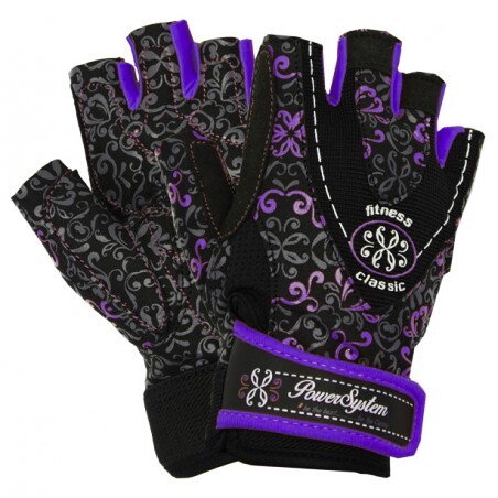 Rękawice fitness Power System  Fitness Rukavice Classy Fialové XS