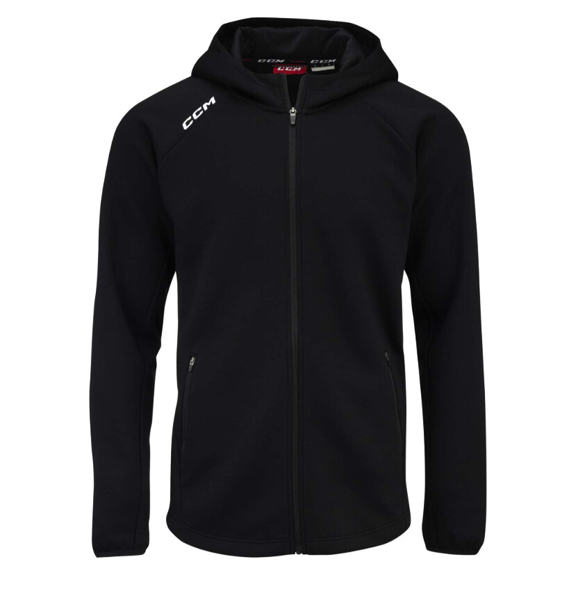 Bluza dziecięca CCM LOCKER ROOM FLEECE FULL ZIP HOODIE Black M