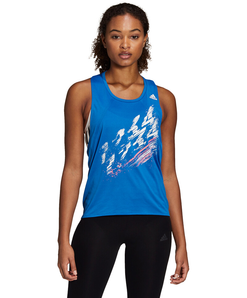 Damski podkoszulek adidas  Speed Tank blue L