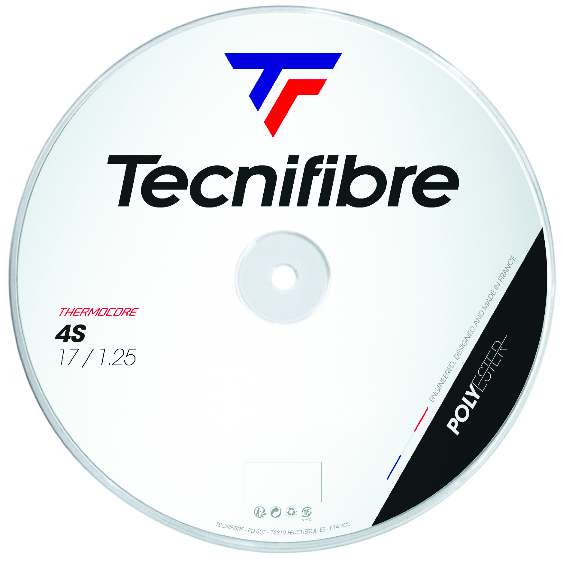 Naciąg tenisowy Tecnifibre  Black Code 4S (200 m)  1,20 mm