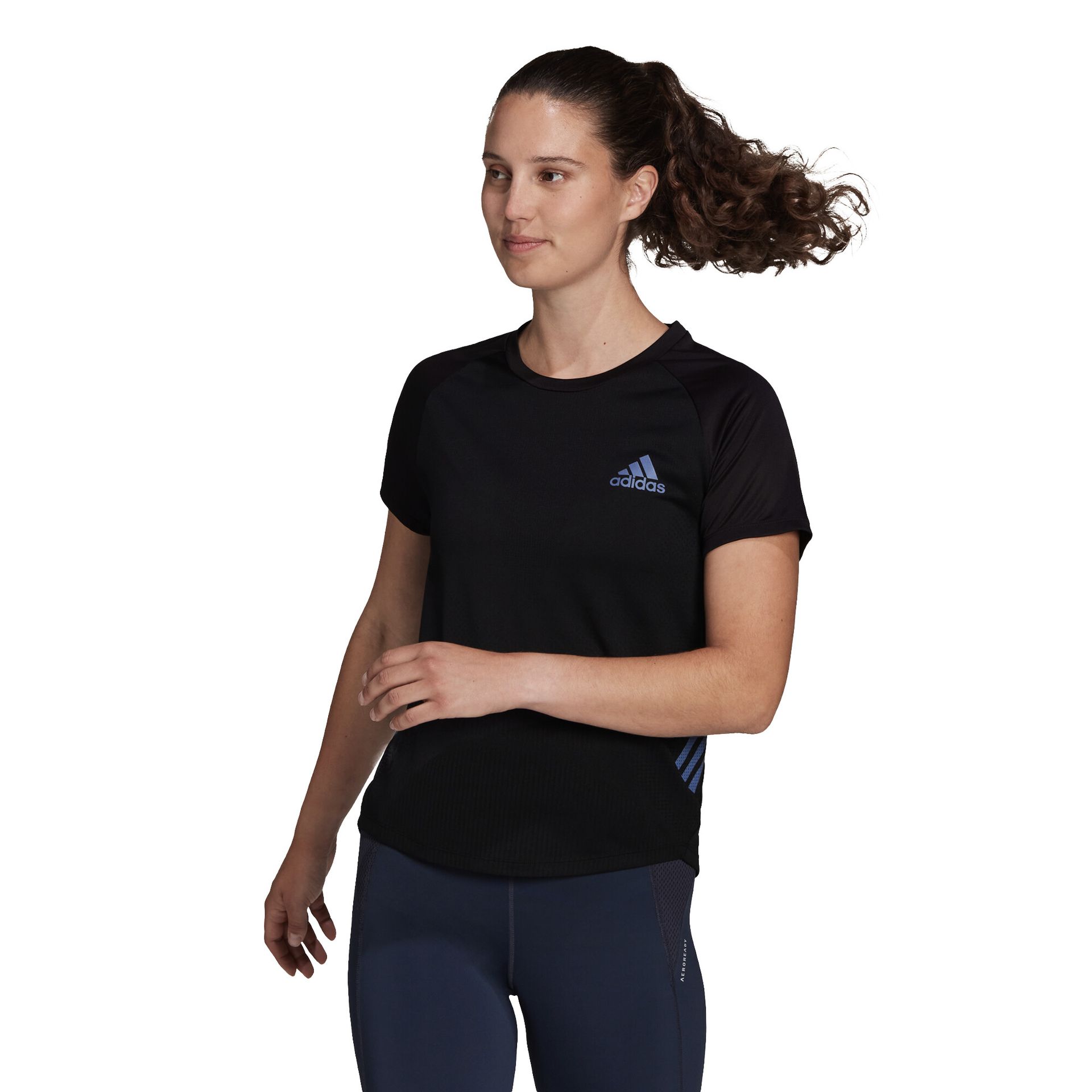 Koszulka damska adidas  Adizero Tee Black XS