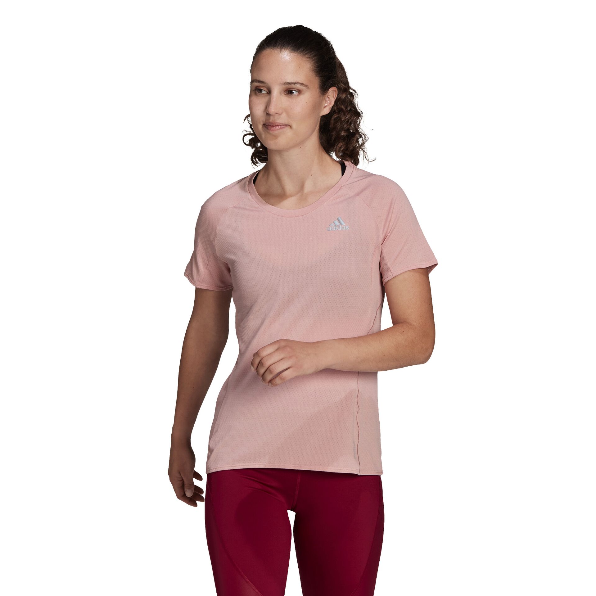 Koszulka damska adidas  Runner Tee Wonder Mauve L