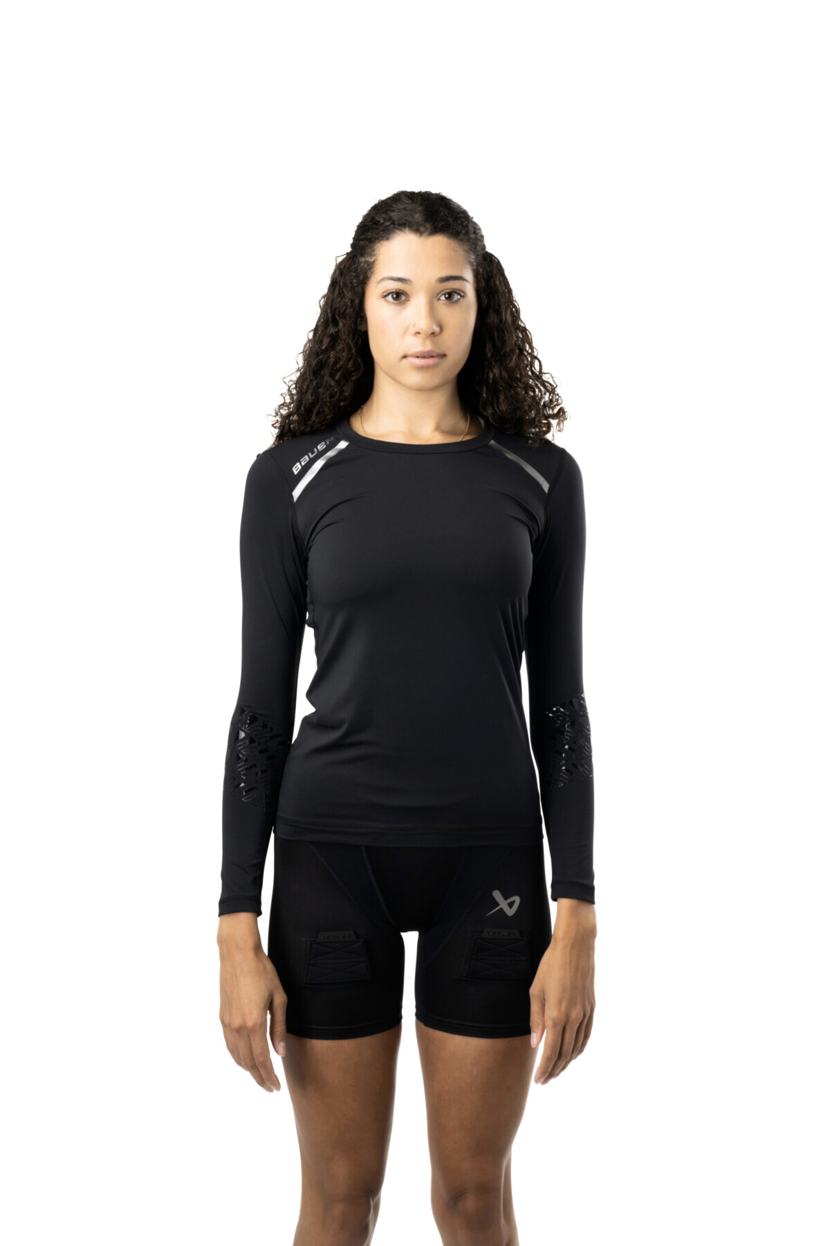Koszulka damska Bauer WOMENS LS Baselayer Top Black Senior M