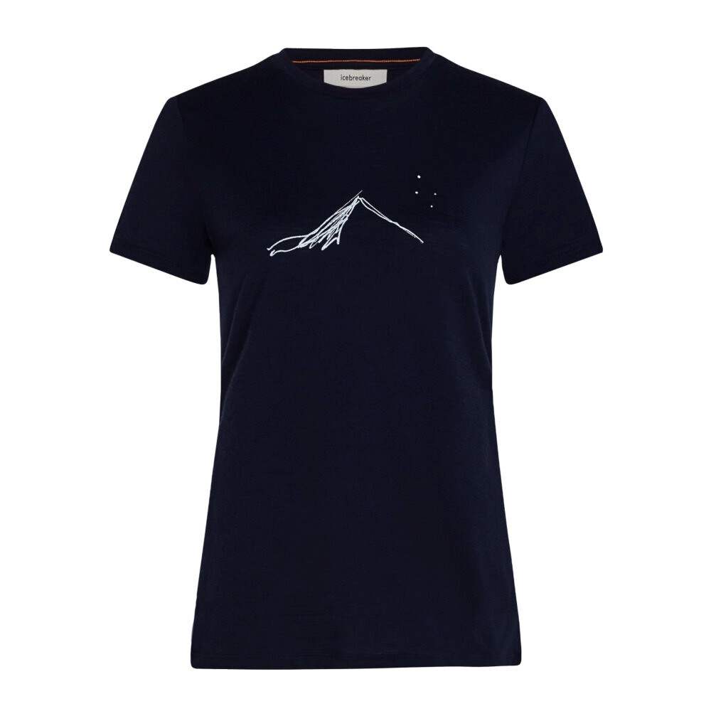 Koszulka damska Icebreaker Merino 150 Tech Lite SS T South Const Midnight Navy XS
